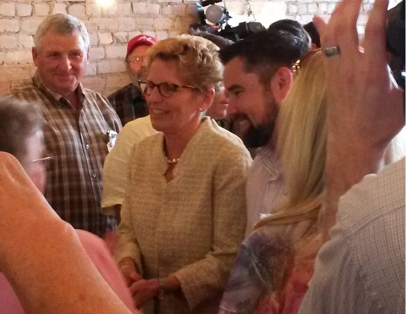 Kathleen Wynne in Stratford Today