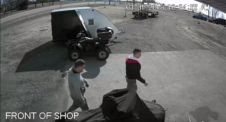 Police searching for suspects they say stole batteries in Perth East