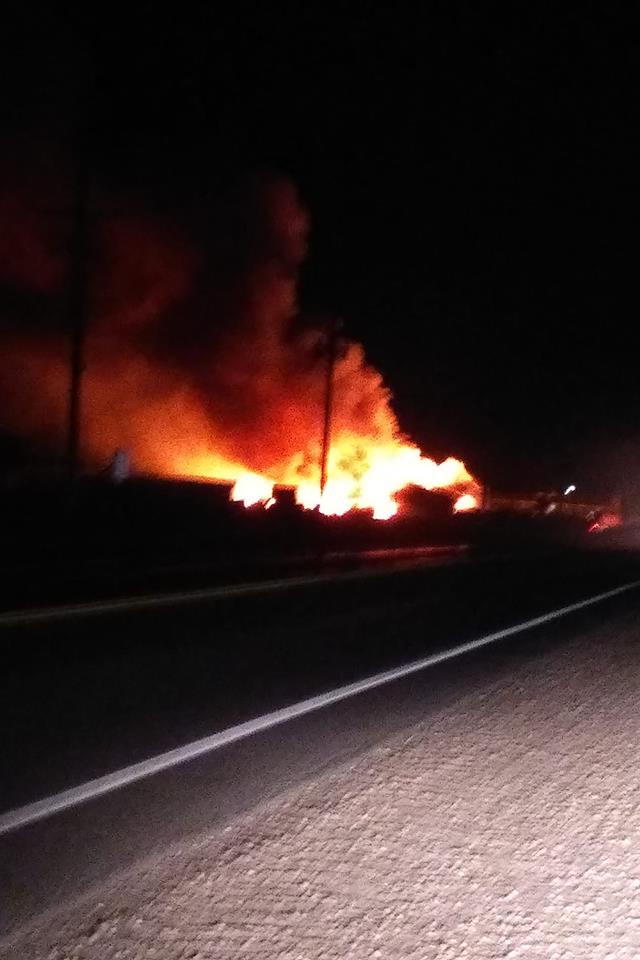 UPDATE: Large late-night fire destroys sawmill business north of Listowel