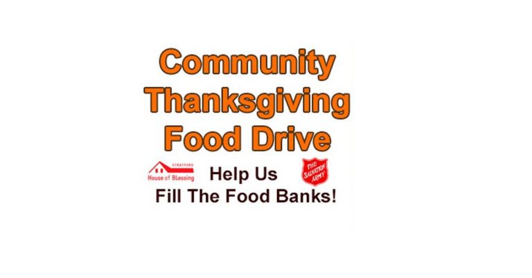 Thanksgiving Community Food Drive set to get underway in Stratford