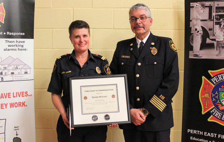 Perth County fire officer honoured