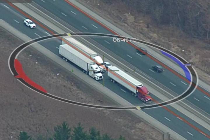 Police: Truck driver charged after following other vehicle too closely on Highway 401