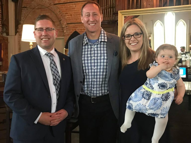 Former Attorney General Peter Mackay visits Stratford to support MP John Nater