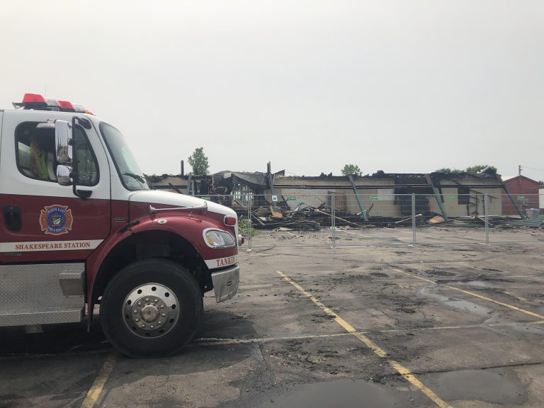 Fire Chief says warehouse blaze started in ceiling; thanks community for help