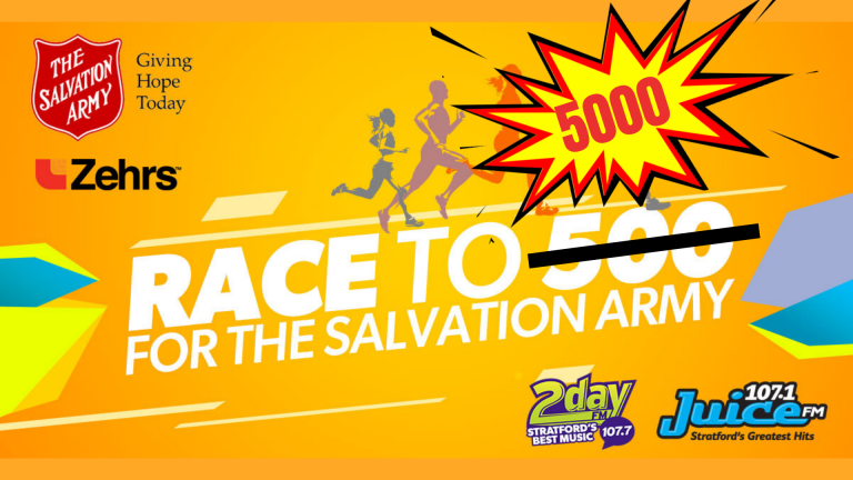 Race to 5000 for the Salvation Army