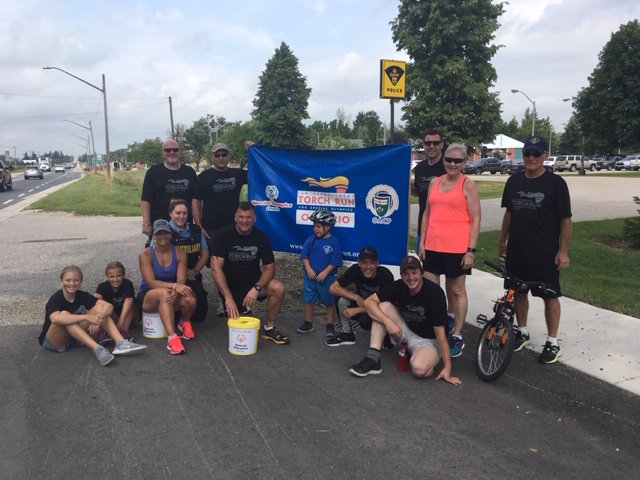 Perth County OPP thanking the public after successful Ontario Law Enforcement Torch Run