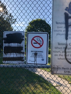 Police investigating spray paint incidents in Listowel