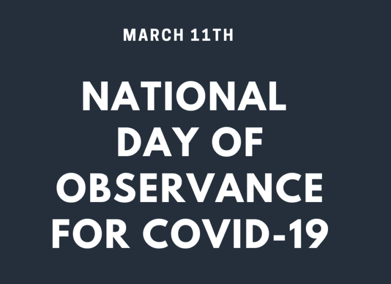 National Day of Observance March 11th, 2021