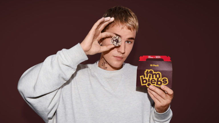 Stratford’s Justin Bieber launches partnership with Tim Hortons