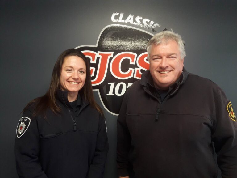 Jess Jorritsma and James Marshall with The Perth East & West Perth Fire Dept