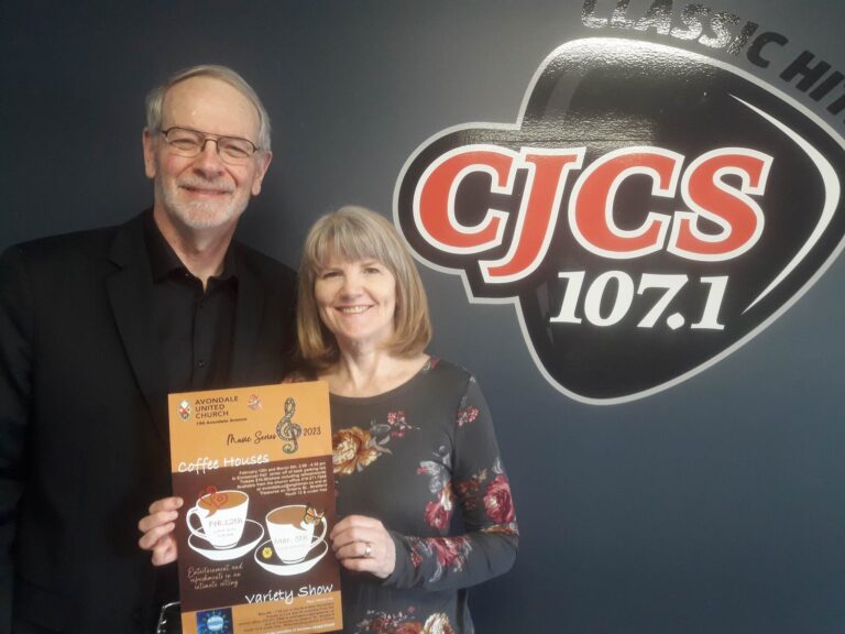 Paul Harris and Karen Brown with Avondale United Church