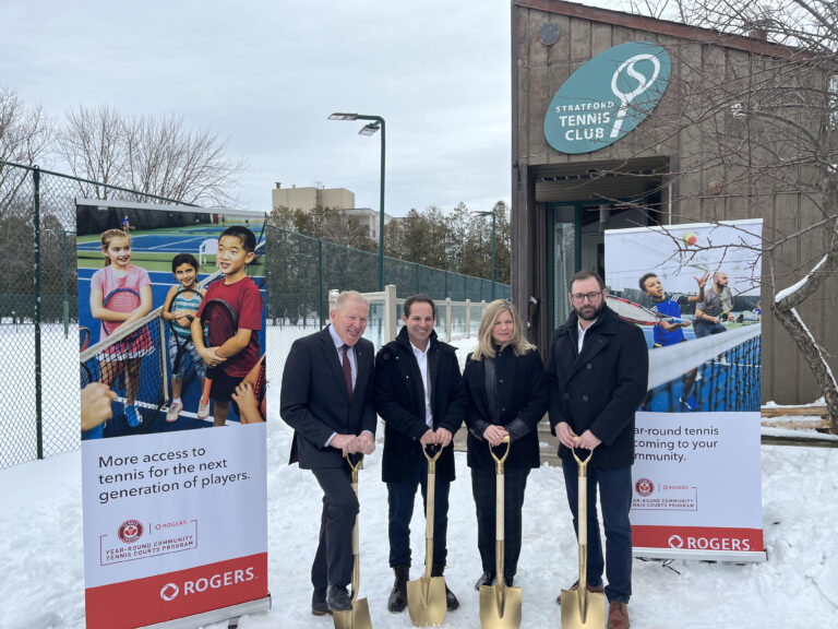 Ground broken at site of new indoor tennis dome in Stratford