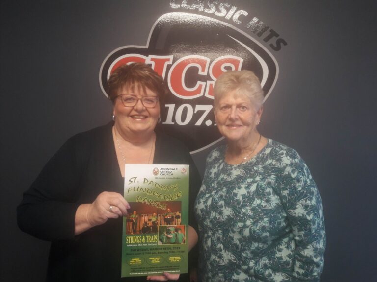 Leslie Belland and Susan Wigan with Avondale United Church