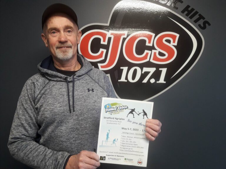 Ron Osborn with Stratford Pickleball Association