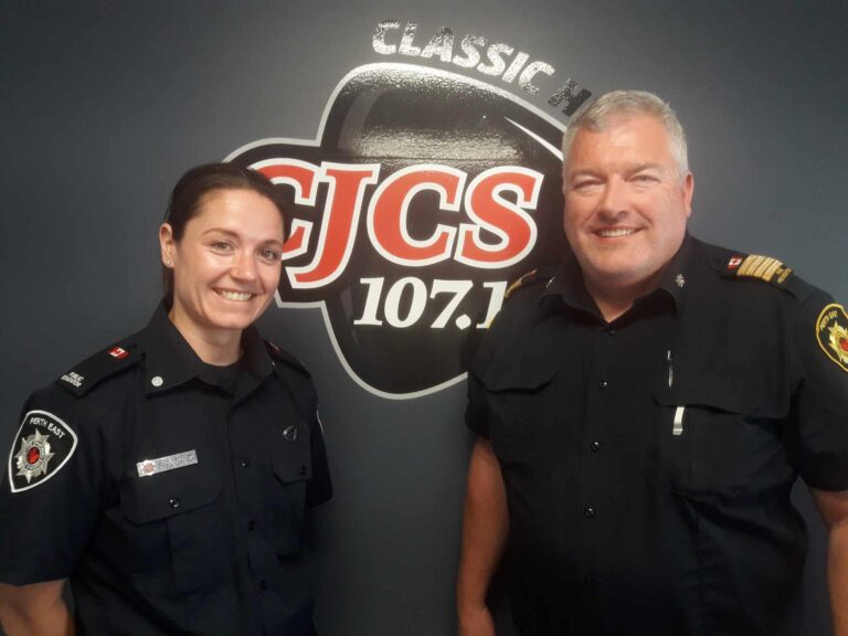 James & Jess with the Perth East & West Perth Fire Dept