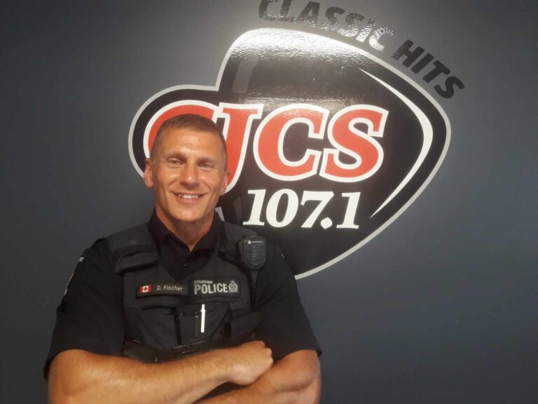 Cst. Darren Fischer with Stratford Police Service