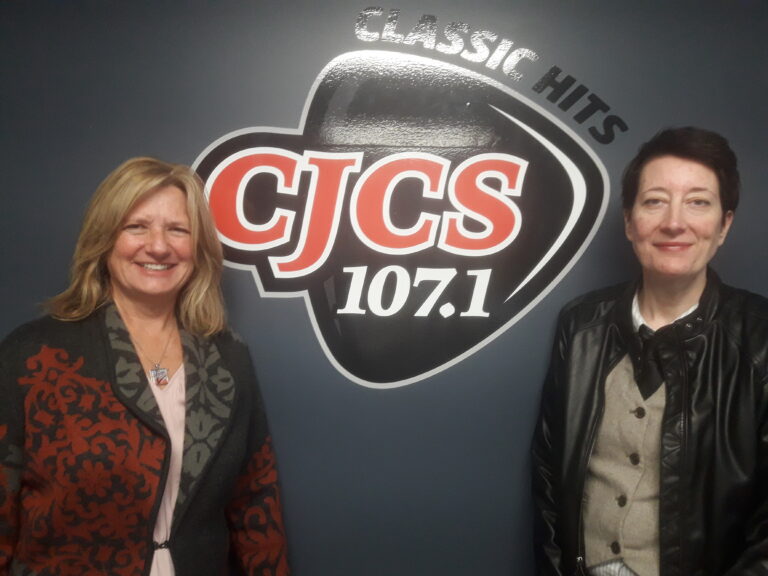 Elizabeth Cooper with United Way Perth Huron and Heather McDowell with Stratford Pride Community Centre