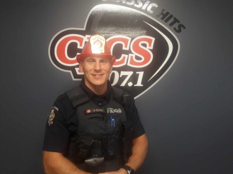 Cst. Darren Fischer with Stratford Police Service