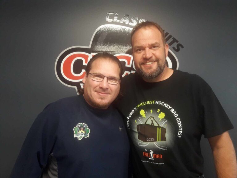 J from TallMan Promo and Jamie Petrie with Stratford Fighting Irish