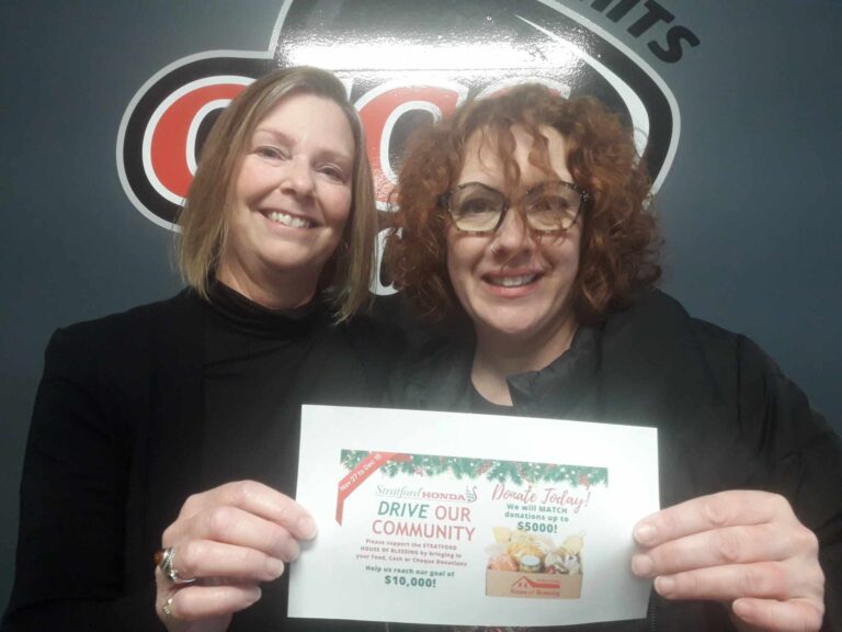Sally Bryant and Janet Keen with Stratford Honda