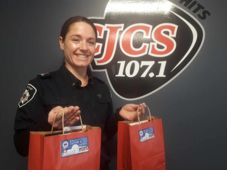 Jess Jorritsma with The Perth East & West Perth Fire Dept