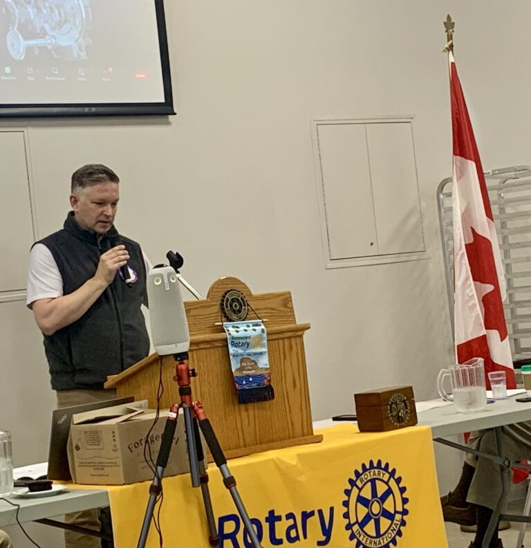 Stratford Rotarians learn consumer options help carbon reduction