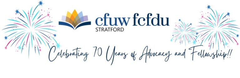 CFUW Stratford chapter celebrates 70 years, starts speaker series
