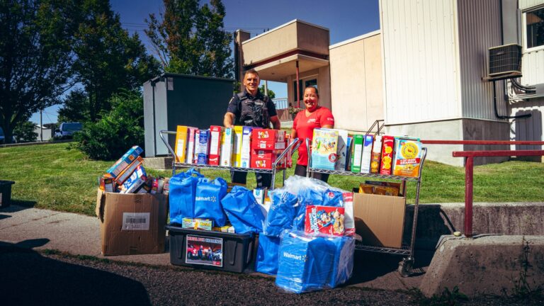 Police and fire work together to bring in 339 boxes of cereal