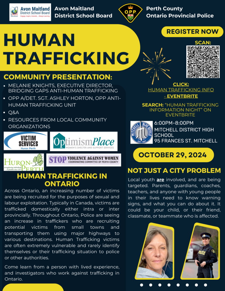 OPP, AMDSB team up to educate about human trafficking