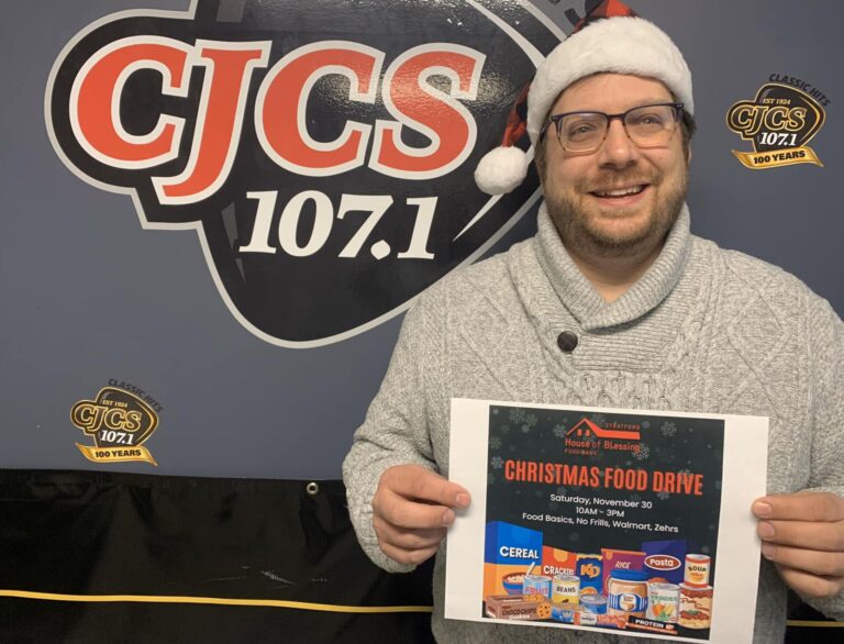 Stratford House of Blessing’s Christmas food drive on Saturday