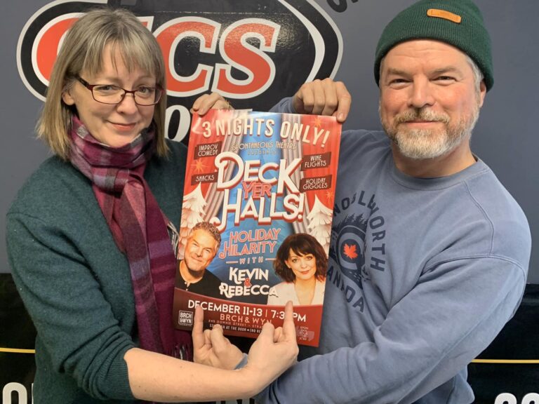 Rebecca Northan and Kevin Kruchywich for “Deck Yer Halls”!