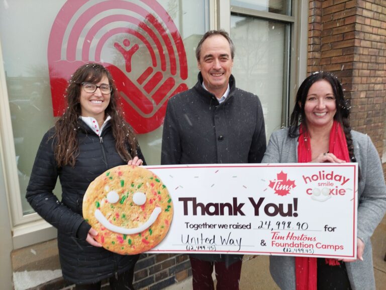 Thousands raised through Tim Hortons Smile Cookie campaign in Stratford