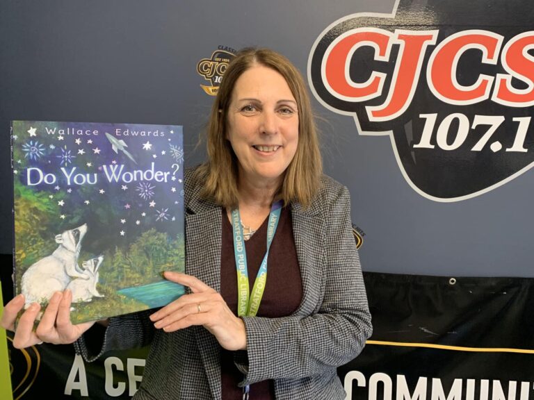 Trish MacGregor with Stratford Public Library