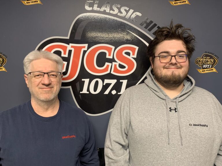 Gerry Bell and Liam Randall with Ideal Supply Statford