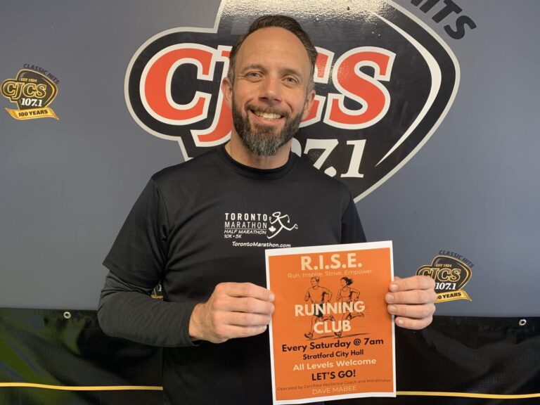 Dave Mabee with R.I.S.E. Running Club