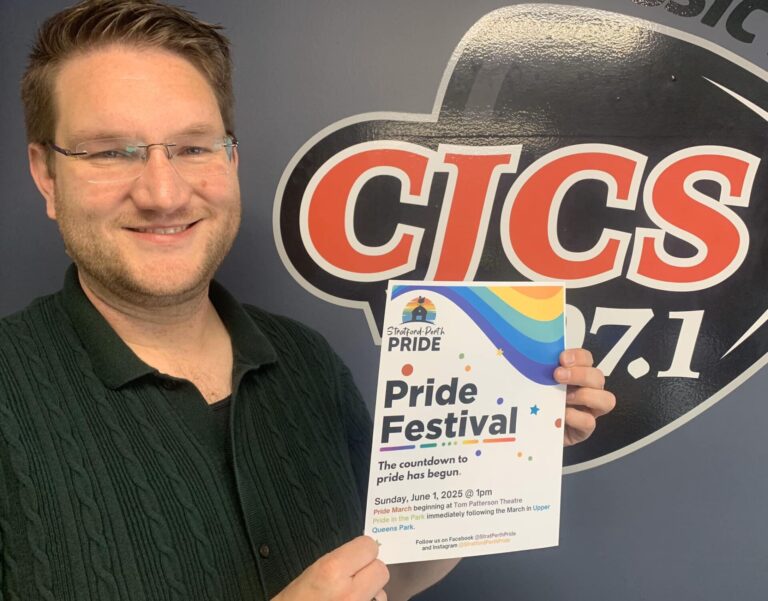 A.J. Ashley with Stratford Perth-Pride