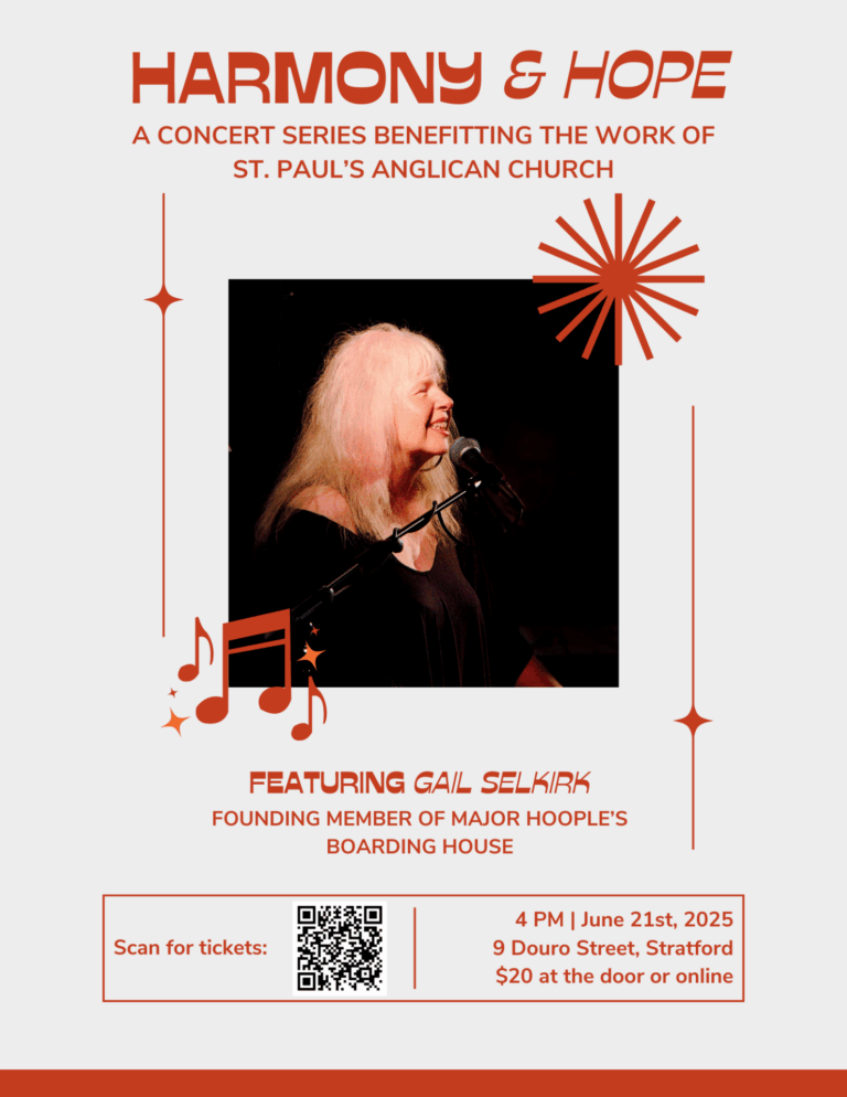 Harmony & Hope Concert Series featuring Gail Selkirk Harmony & Hope Concert Series featuring Gail Selkirk