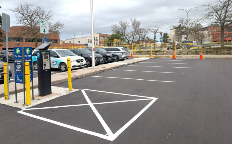 Portion of Erie Street lot reopened, another unavailable for parking