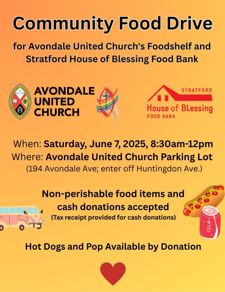 Community Food Drive – Avondale United Church Community Food Drive – Avondale United Church