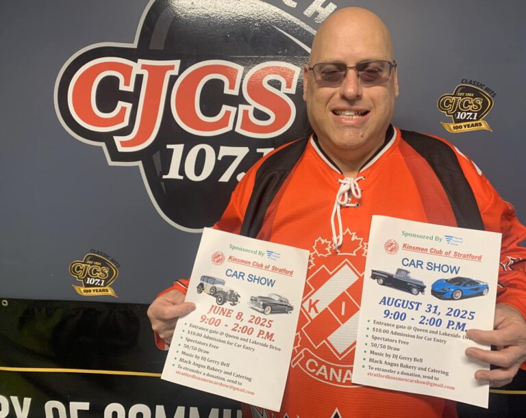 Trevor Exner with Kinsmen Club of Stratford