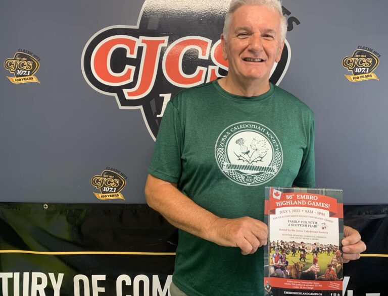 Alan Normand with the Embro Highland Games