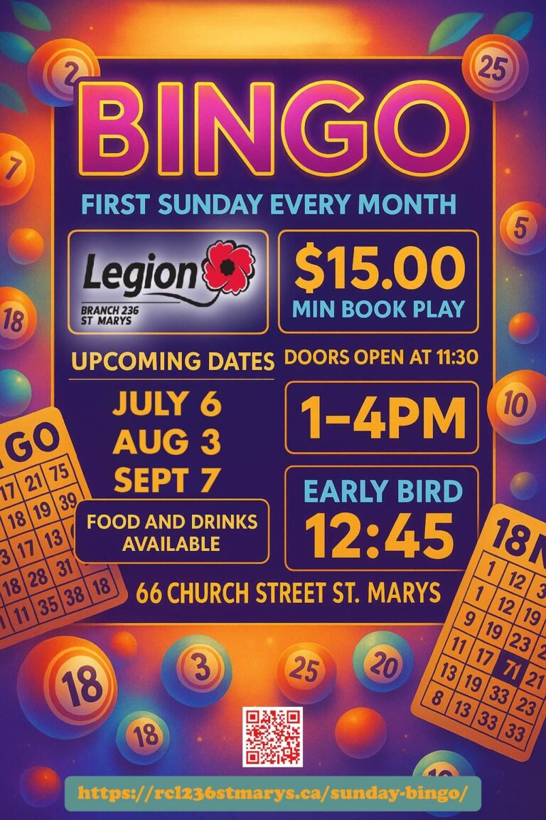 Bingo at the St. Marys Legion Bingo at the St. Marys Legion
