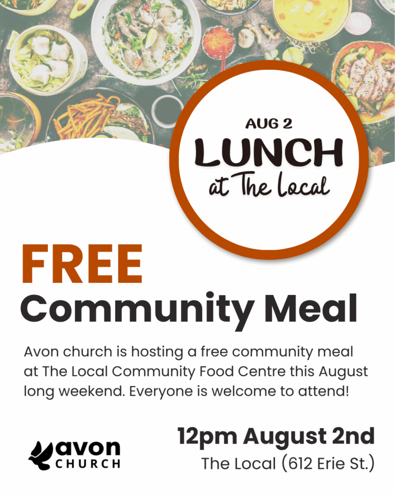 Community Meal with Avon Church Community Meal with Avon Church