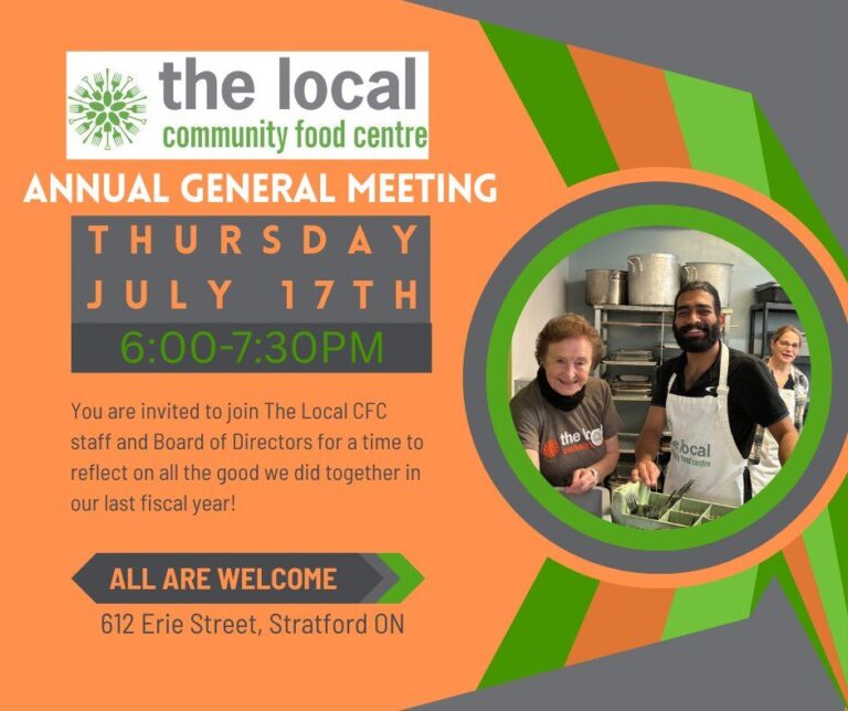 Julie Docker-Johnson with The Local Community Food Centre