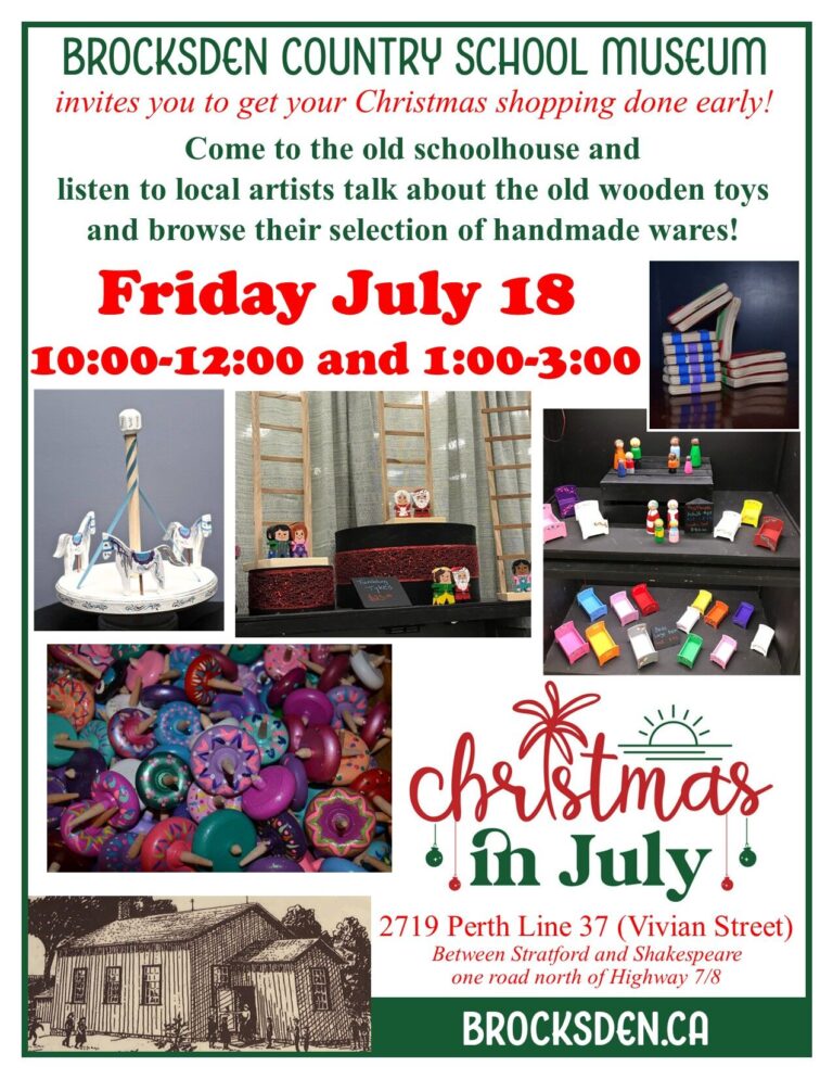 Christmas in July at the Old Schoolhouse