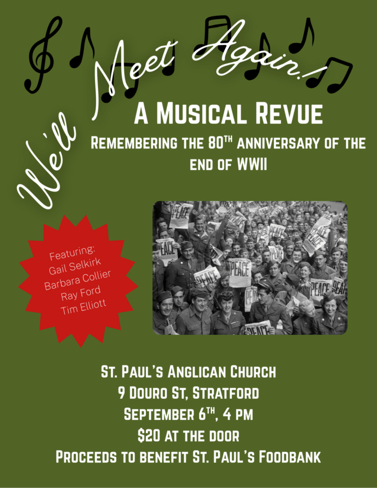 We’ll Meet Again!: A Musical Revue Remembering the 80th Anniversary of the End of WW2