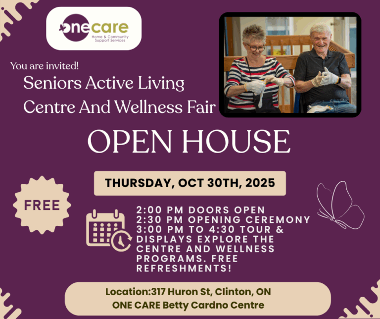ONE CARE – Seniors Active Living Center and Wellness Fair Open House ONE CARE – Seniors Active Living Center and Wellness Fair Open House